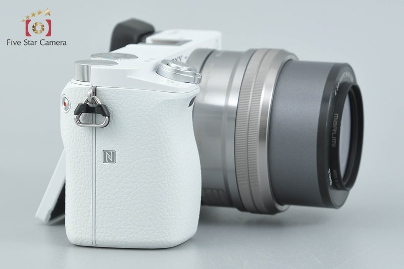 Sony Alpha α6000 ILCE-6000 White 24.3 MP 16-50 Lens [Multiple Languages]
