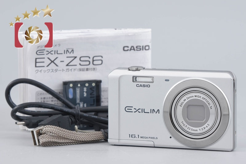Casio EXILIM EX-ZS6 Silver 16.1 MP Digital Camera
