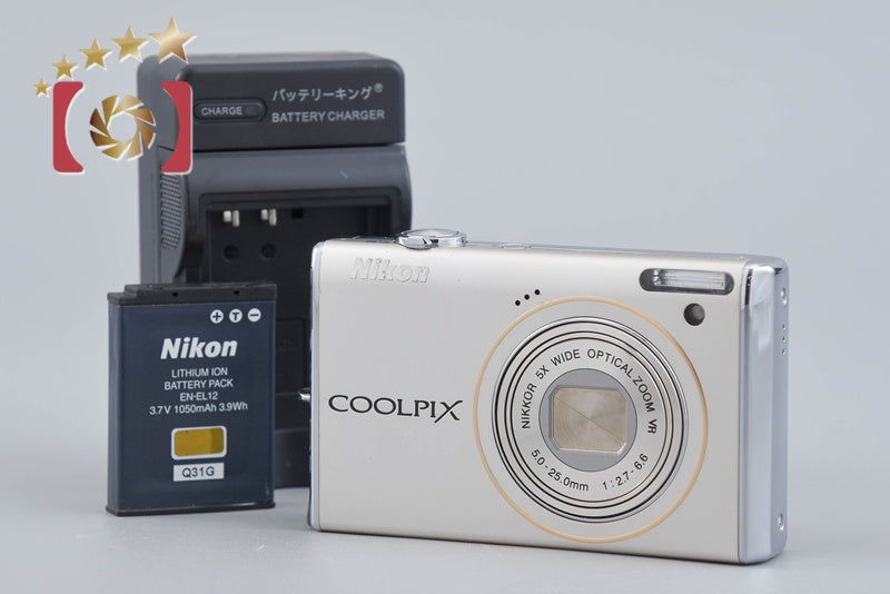 Nikon COOLPIX S640 Ice Silver 12.2 MP Digital Camera