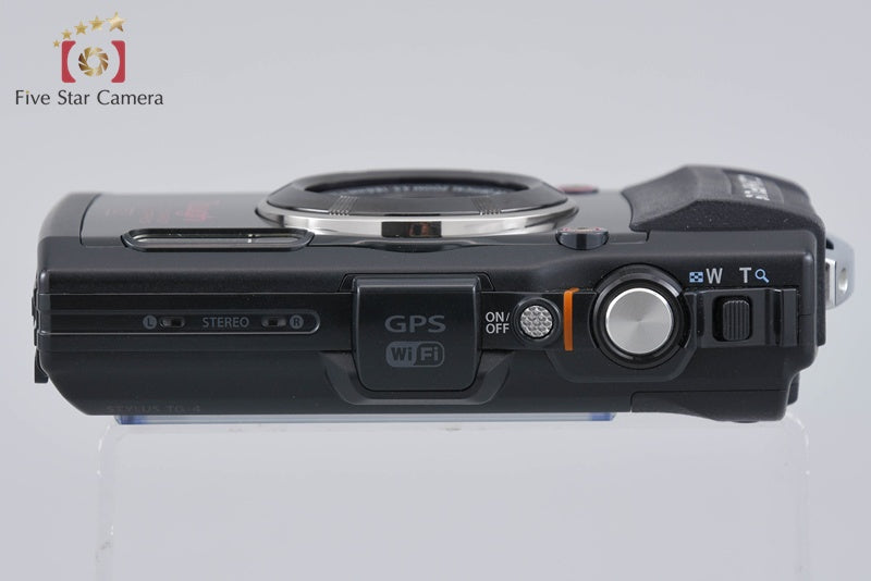 "Count 5,702" Olympus STYLUS TG-4 Tough Black 16.0 MP Digital Camera w/ Box