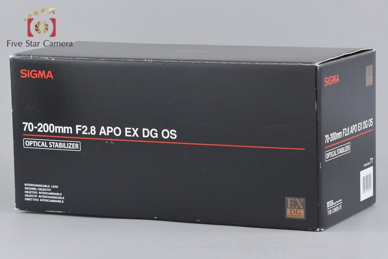 Sigma APO 70-200mm f/2.8 EX DG OS HSM for Canon w/ Box
