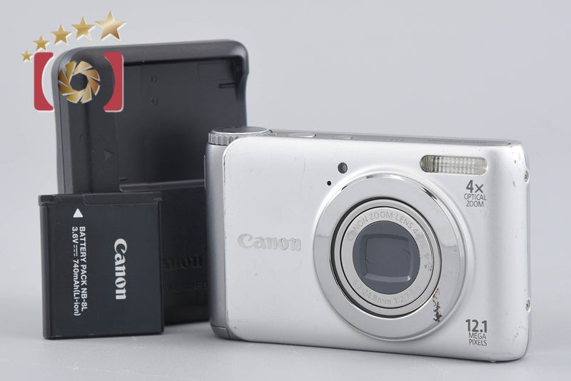 Canon PowerShot A3100 IS Silver 12.1 MP Digital Camera