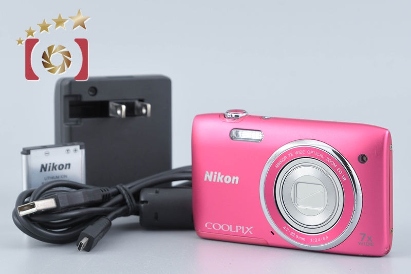 Nikon COOLPIX S3500 Strawberry Pink 20.0 MP Digital Camera