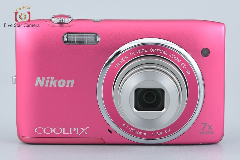 Nikon COOLPIX S3500 Strawberry Pink 20.0 MP Digital Camera
