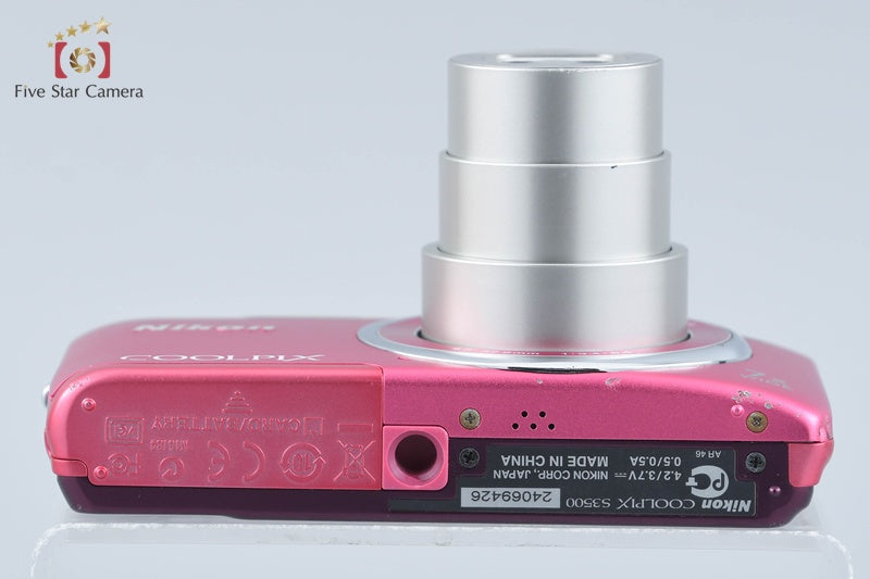 Nikon COOLPIX S3500 Strawberry Pink 20.0 MP Digital Camera