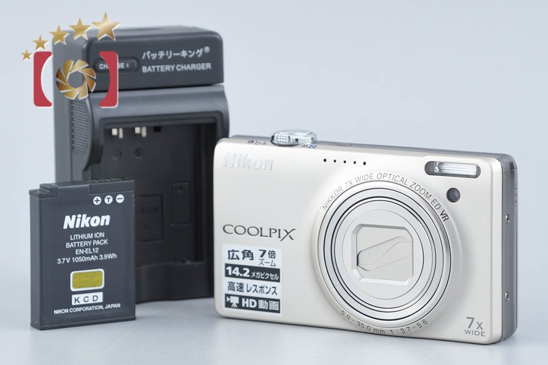 Nikon COOLPIX S6000 Champagne Silver 14.2 MP Digital Camera