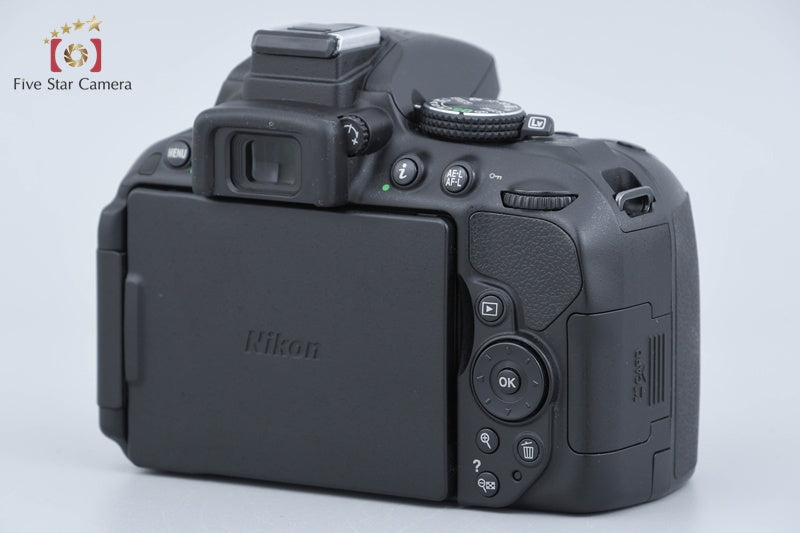 "Shutter count 4,868" Nikon D5300 Black 24.2 MP DSLR Camera Body