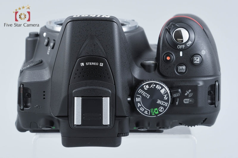 "Shutter count 4,868" Nikon D5300 Black 24.2 MP DSLR Camera Body