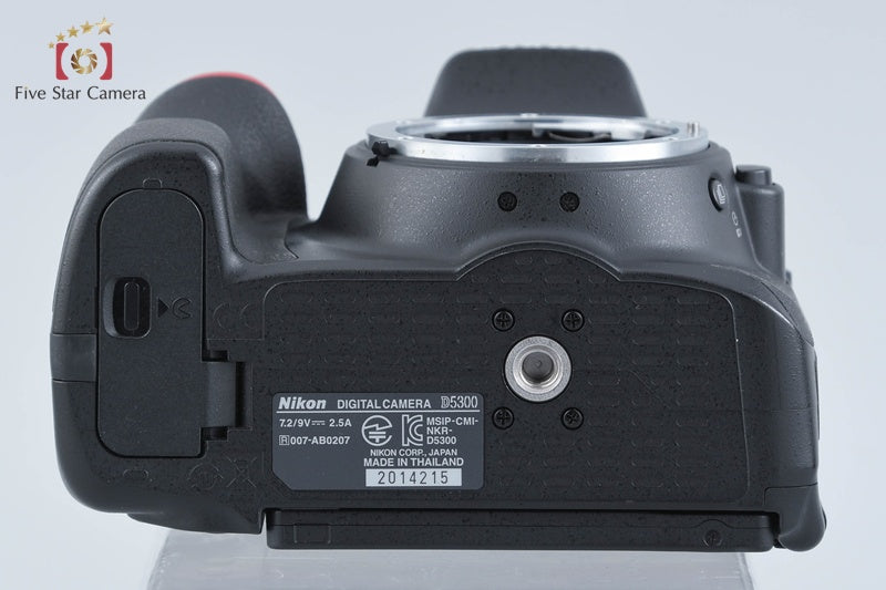 "Shutter count 4,868" Nikon D5300 Black 24.2 MP DSLR Camera Body