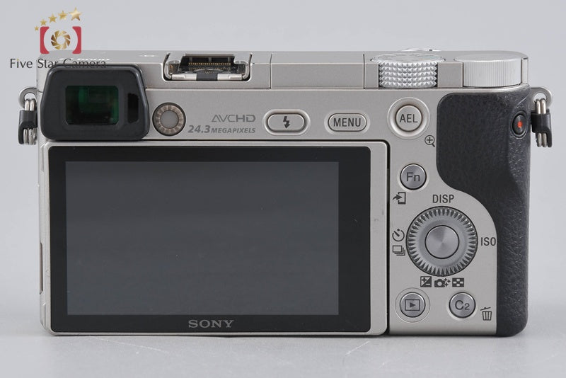 Sony Alpha α6000 ILCE-6000 Silver 24.3 MP Digital Camera [Multiple Languages]