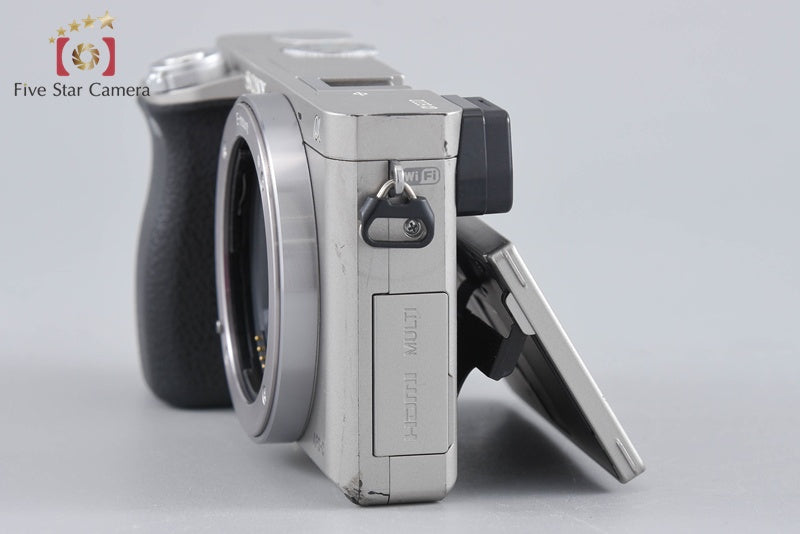 Sony Alpha α6000 ILCE-6000 Silver 24.3 MP Digital Camera [Multiple Languages]