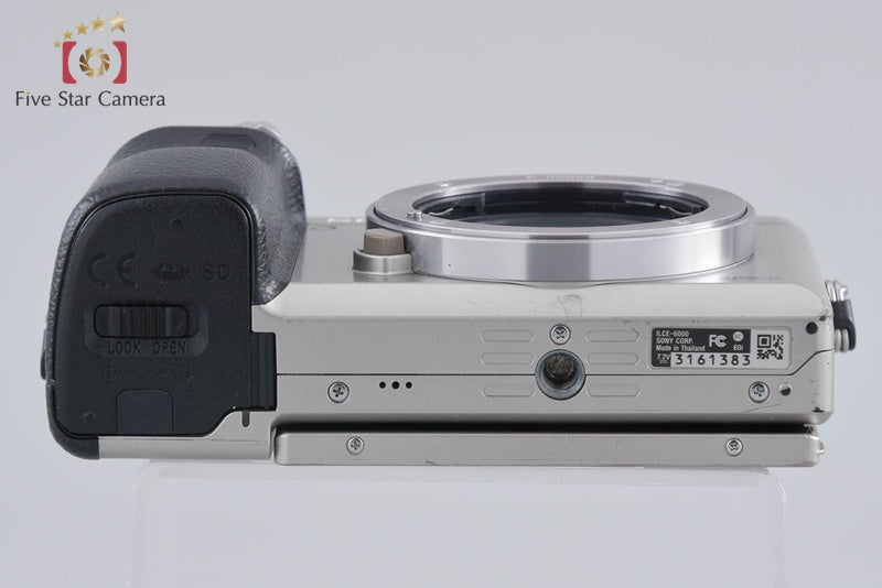 Sony Alpha α6000 ILCE-6000 Silver 24.3 MP Digital Camera [Multiple Languages]