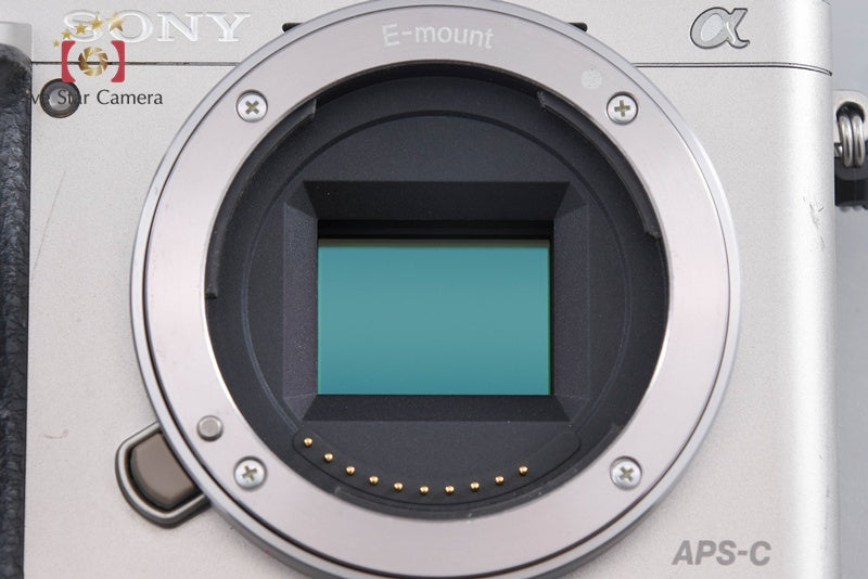 Sony Alpha α6000 ILCE-6000 Silver 24.3 MP Digital Camera [Multiple Languages]