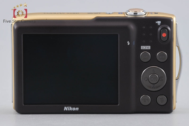 Nikon COOLPIX S3300 Sweet Gold 16.0 MP Digital Camera