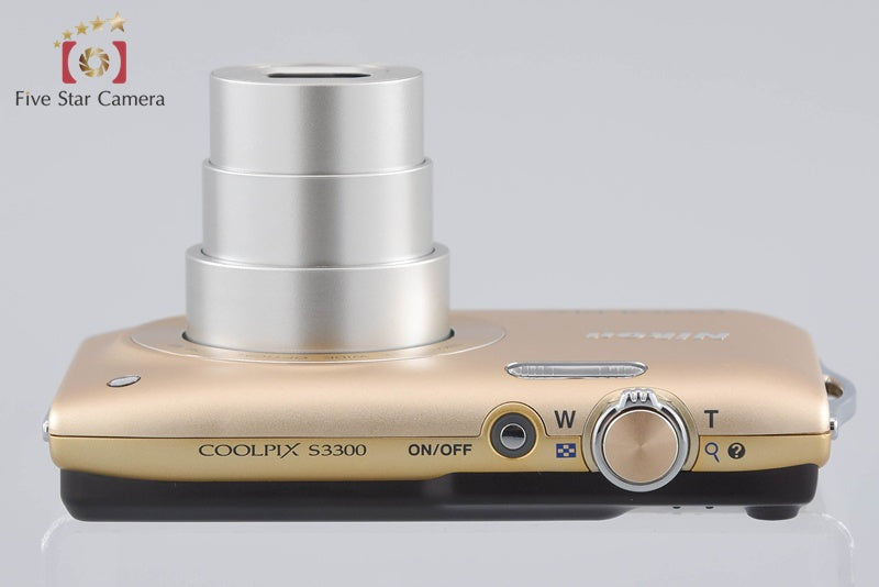 Nikon COOLPIX S3300 Sweet Gold 16.0 MP Digital Camera