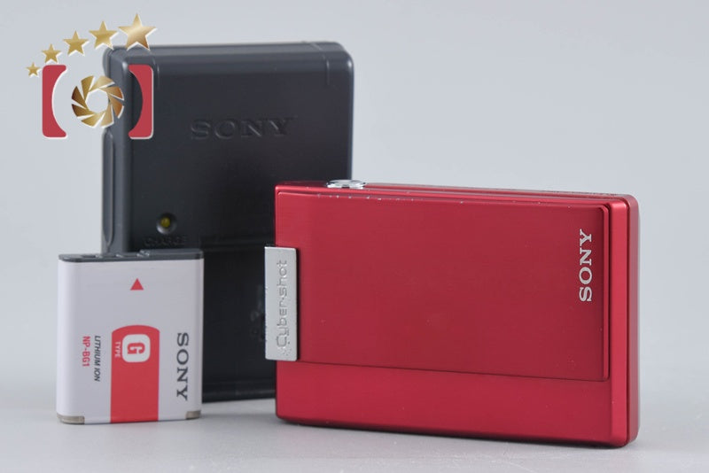 Sony Cyber-Shot DSC-T100 Red 8.1 MP Digital Camera [Japanese Language Only]