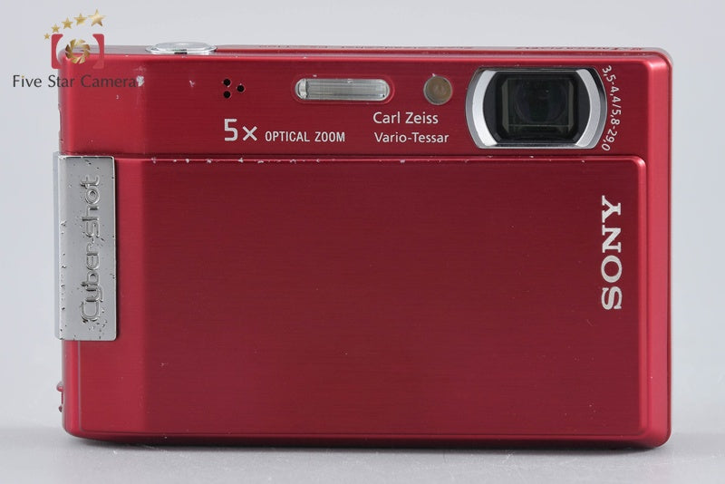 Sony Cyber-Shot DSC-T100 Red 8.1 MP Digital Camera [Japanese Language Only]