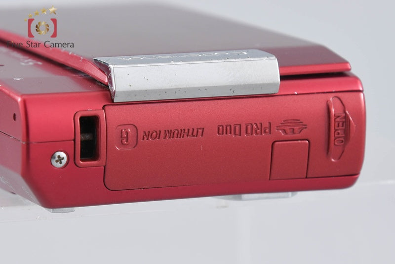 Sony Cyber-Shot DSC-T100 Red 8.1 MP Digital Camera [Japanese Language Only]