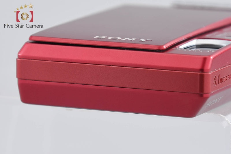 Sony Cyber-Shot DSC-T100 Red 8.1 MP Digital Camera [Japanese Language Only]