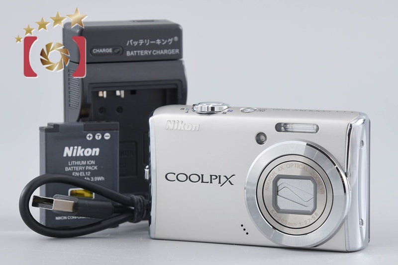 Nikon COOLPIX S620 Silver 12.2 MP Digital Camera