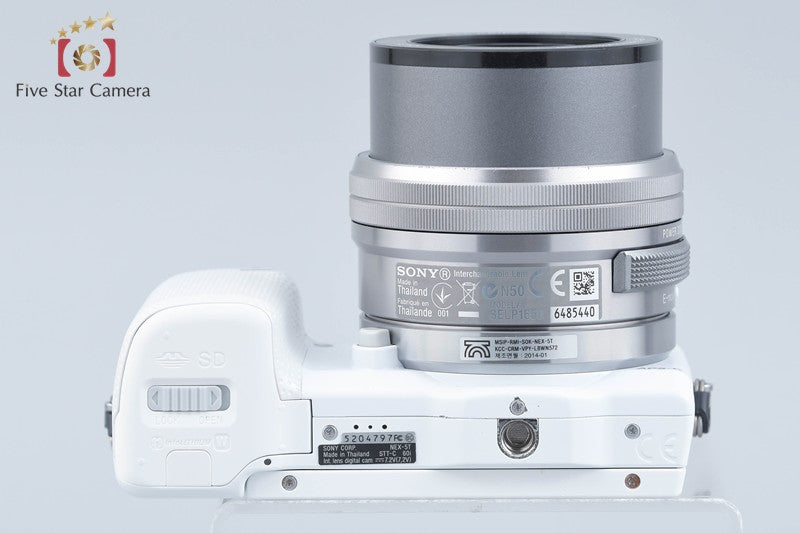 Sony Alpha α NEX-5T White 16.1 MP Digital Camera 16-50 Lens International Model