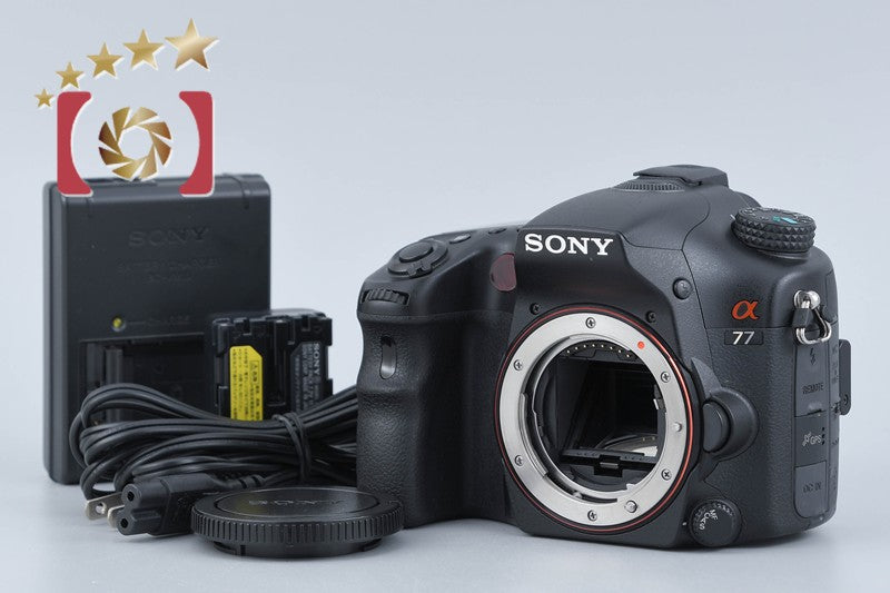 "Count 2,901" SONY α77 SLT-A77V 24.3 MP Digital Camera [Japanese Language Only]