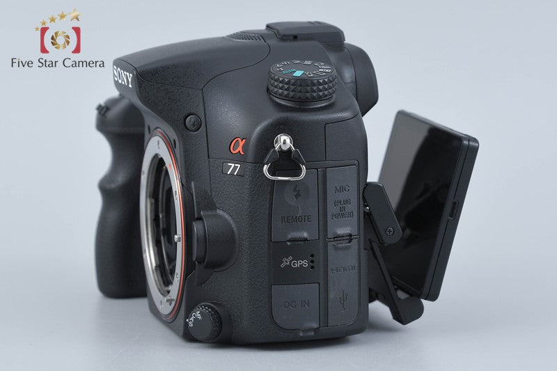 "Count 2,901" SONY α77 SLT-A77V 24.3 MP Digital Camera [Japanese Language Only]
