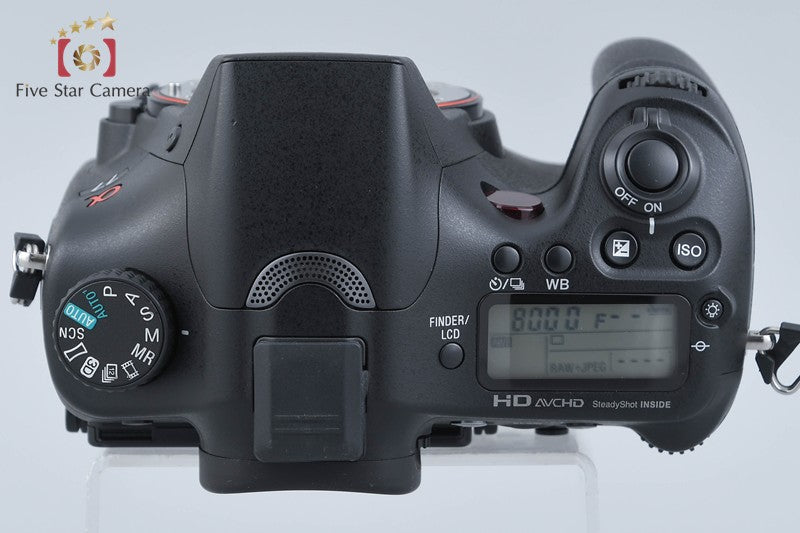 "Count 2,901" SONY α77 SLT-A77V 24.3 MP Digital Camera [Japanese Language Only]