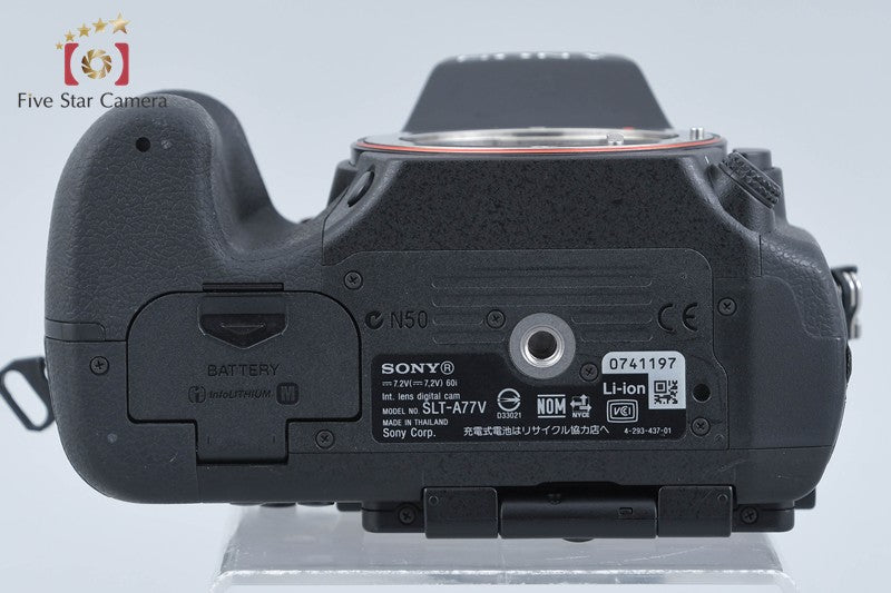 "Count 2,901" SONY α77 SLT-A77V 24.3 MP Digital Camera [Japanese Language Only]