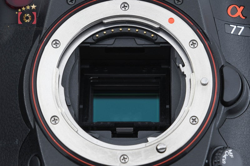 "Count 2,901" SONY α77 SLT-A77V 24.3 MP Digital Camera [Japanese Language Only]