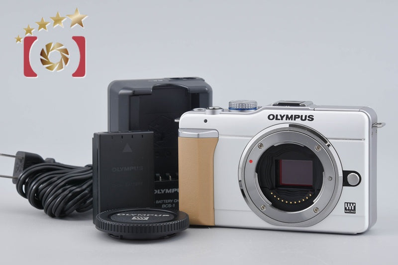 Olympus PEN E-PL1 White 12.3 MP Digital Mirrorless Camera Body