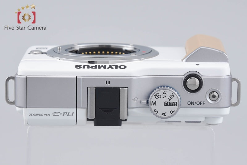 Olympus PEN E-PL1 White 12.3 MP Digital Mirrorless Camera Body