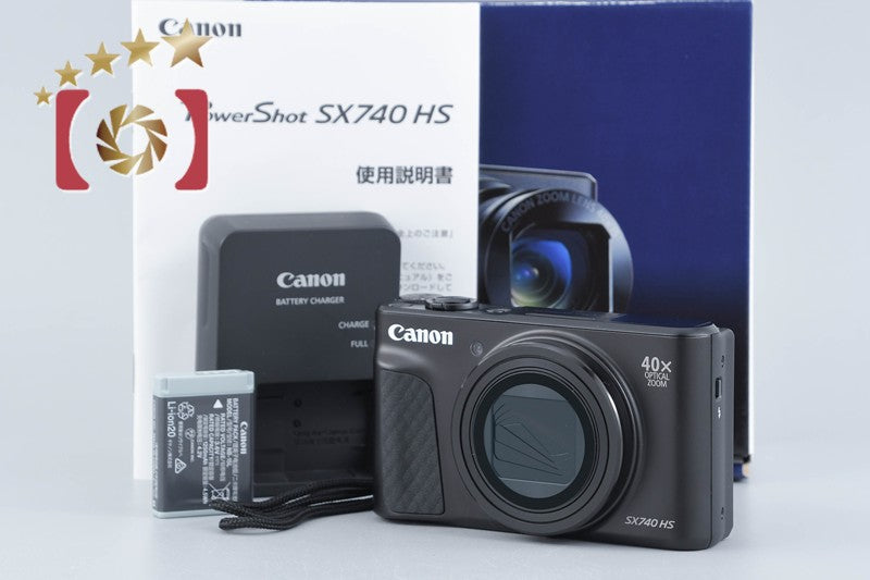 Canon PowerShot SX740 HS Black 20.3 MP Digital Camera w/ Box