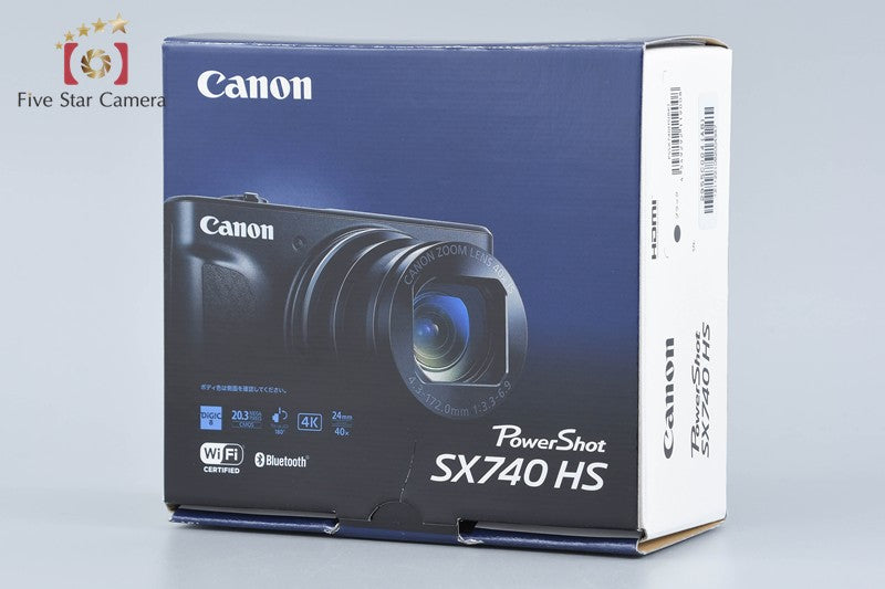 Canon PowerShot SX740 HS Black 20.3 MP Digital Camera w/ Box