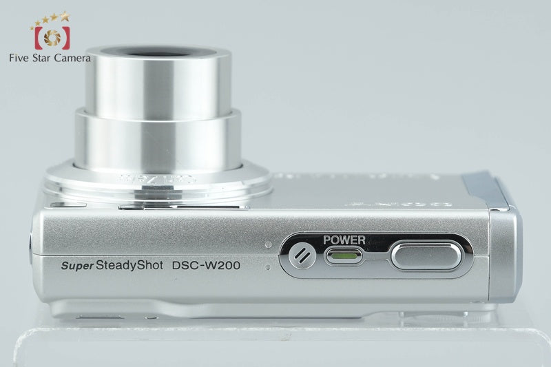 SONY Cyber-shot DSC-W200 Silver 12.1 MP Digital Camera [Japanese Language Only]