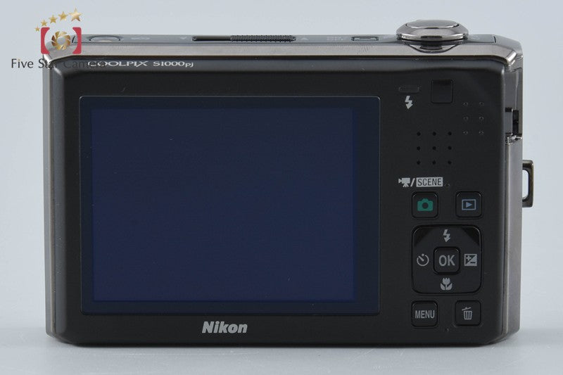 Nikon COOLPIX S1000pj Silver 12.1 MP Digital Camera