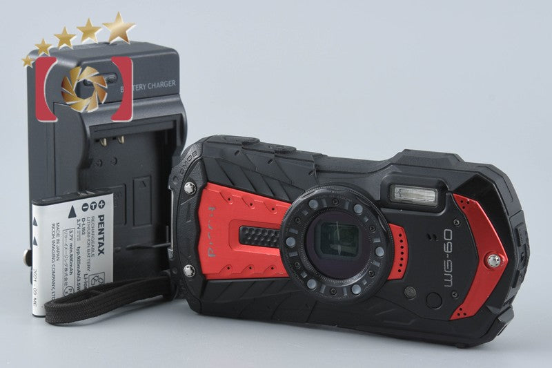 Ricoh PENTAX WG-60 Red 16.0 MP Waterproof Action Camera