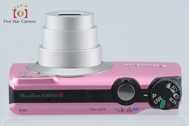 Canon PowerShot A3200 IS Pink 14.1 MP Digital Camera