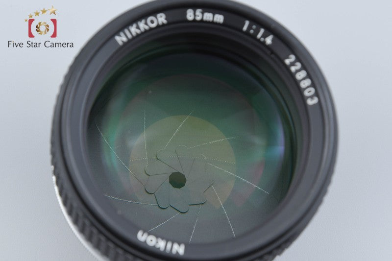 Nikon Ai-S NIKKOR 85mm f/1.4 2026.07 Overhauled!!