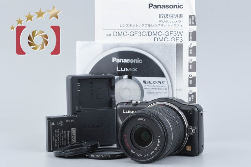 Panasonic LUMIX DMC-GF3 Black 12.1 MP 14-42 Lens [Japanese Language Only]
