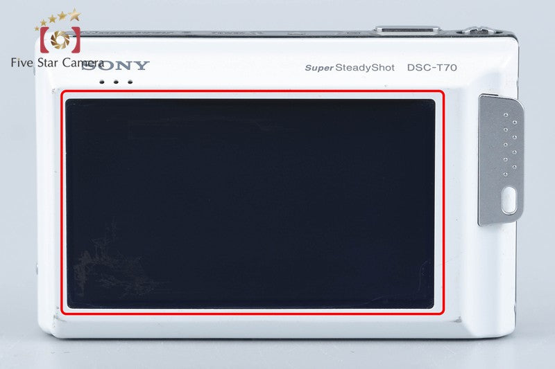 Sony Cyber-Shot DSC-T70 White 8.1 MP Digital Camera [Japanese Language Only]