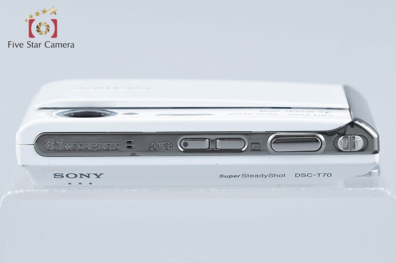 Sony Cyber-Shot DSC-T70 White 8.1 MP Digital Camera [Japanese Language Only]