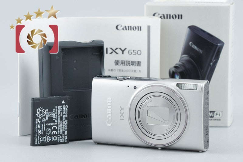 Canon IXY 650 Silver 20.0 MP Digital Camera w/ Box