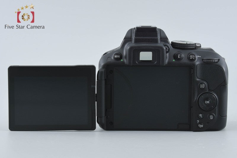 "Shutter count 2,855" Nikon D5300 Black 24.2 MP DSLR Camera Body