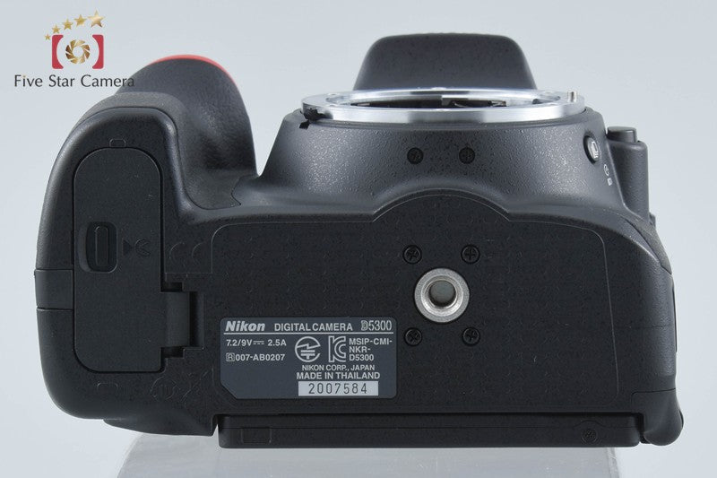 "Shutter count 2,855" Nikon D5300 Black 24.2 MP DSLR Camera Body