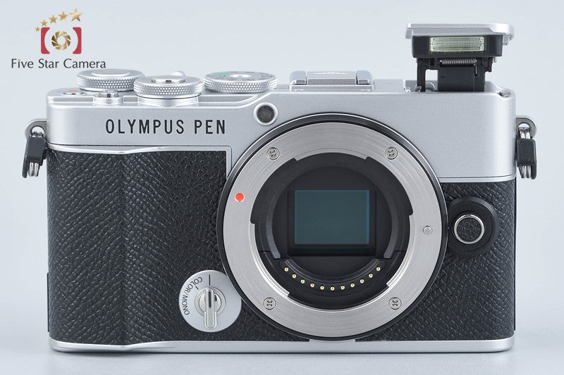 "Shutter count 2,077" Olympus PEN E-P7 Silver 20.3 MP EZ 14-42 40-150 Lenses