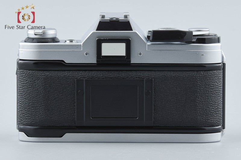 Canon AE-1 Silver 35mm SLR Film Camera + New FD 50mm f/1.8