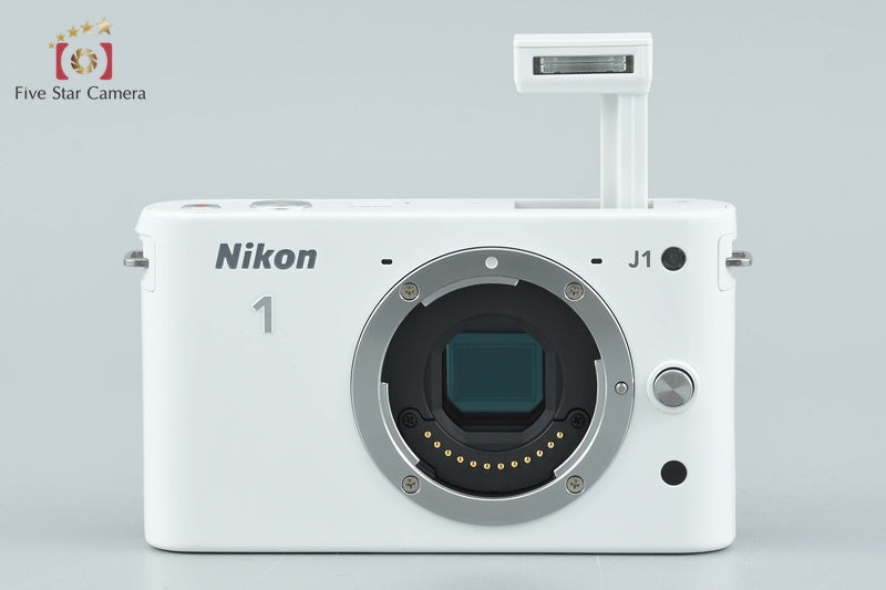 "Count 2,951" Nikon 1 J1 White 10.1 MP Digital Camera 10-30 30-110 Lenses