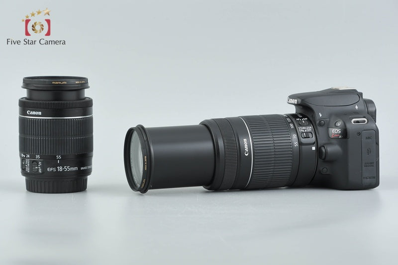 Canon EOS Kiss X7 / Rebel SL1 / 100D 18.0 MP EF-S 18-55 55-250 Lenses