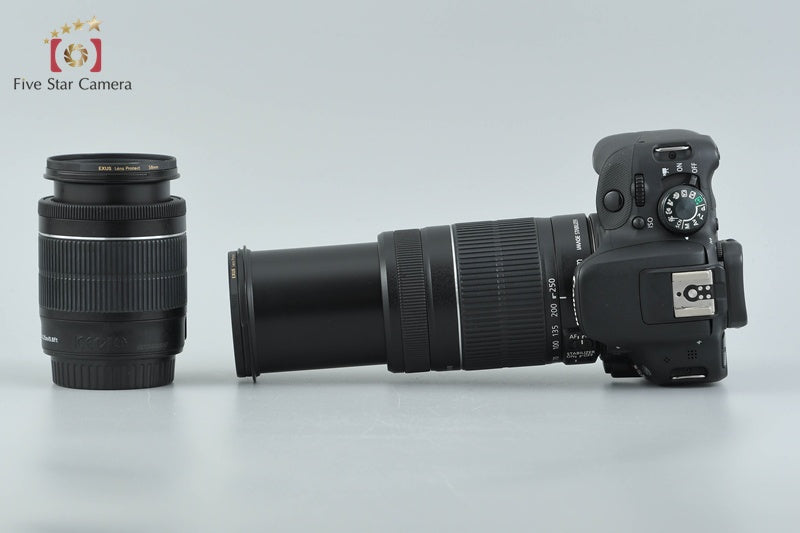 Canon EOS Kiss X7 / Rebel SL1 / 100D 18.0 MP EF-S 18-55 55-250 Lenses